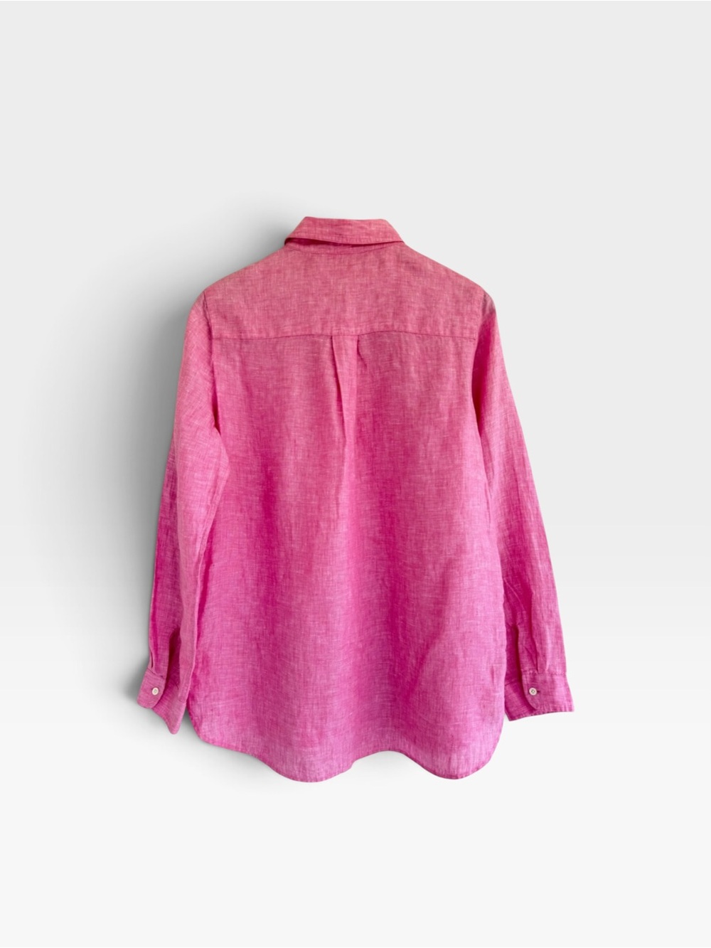 J McLaughlin Peony Pink Linen Blouse M - Picture 2 of 7